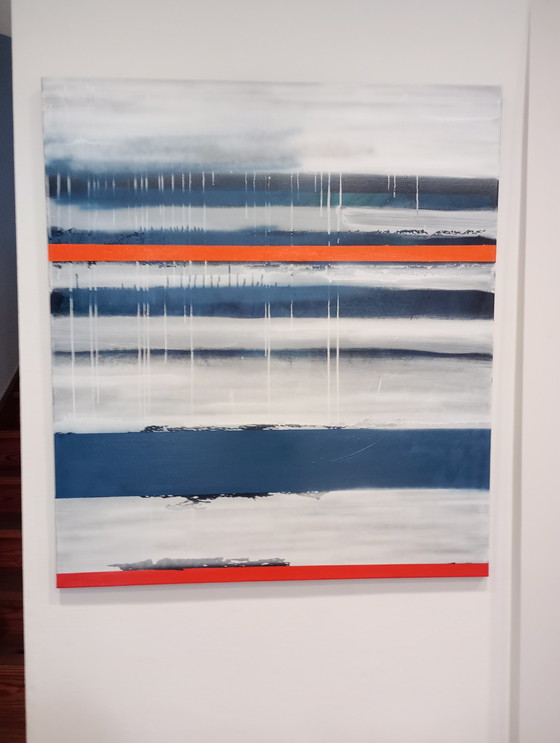 Image 1 of Mixed media on canvas "@the sea" Alfie 