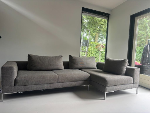 Design on Stock, Modèle Aikon avec tissu Milton Pecan 671 – hoekbanken, Metal, Textile