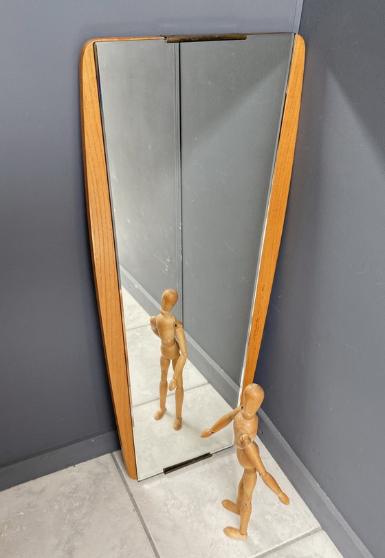 Image 1 of miroir en bois 1960
