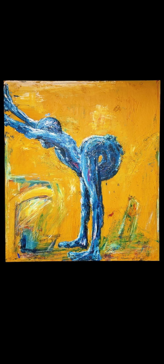 Image 1 of Vintage Monumentales Originalgemälde Quo Vadis XVIII 140x120cm / Monumental Original Painting Contemporary Expressionism