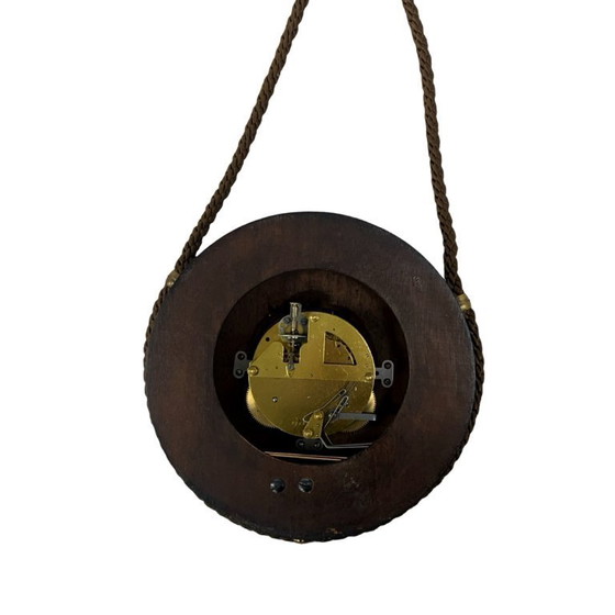 Image 1 of Kienzle Schwebegang wandklok aan touw, nautische stijl, Duitsland jaren 1960