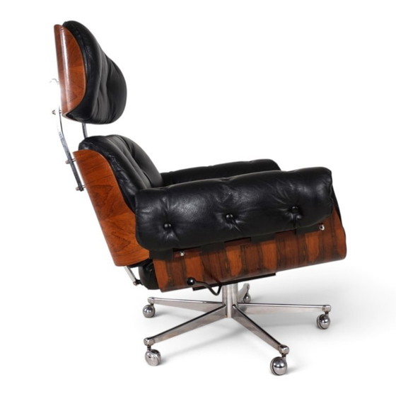 Martin Stoll Leather Lounge Chair For Stoll Giroflex, 1960 – Armchairs, Wood, Vintage (photo 7 of 19)