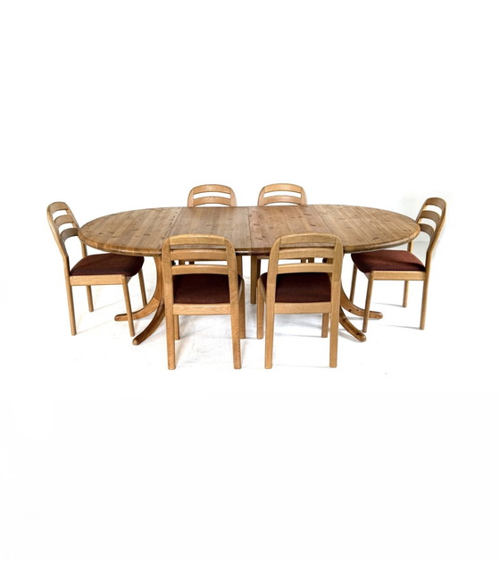 Image 1 of 6x vintage Dyrlund dining chair '70s