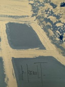 Litografia "Il cipresso" di Patrick Reault