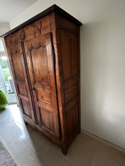 Antique 2-door cabinet Louis XIV