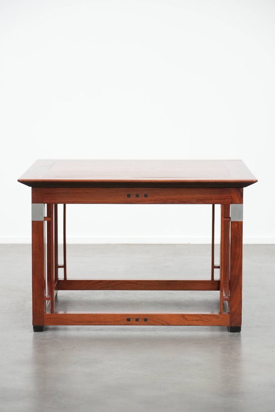 Image 1 of Square Art Deco Schuitema design side/coffee table from the Decoforma series