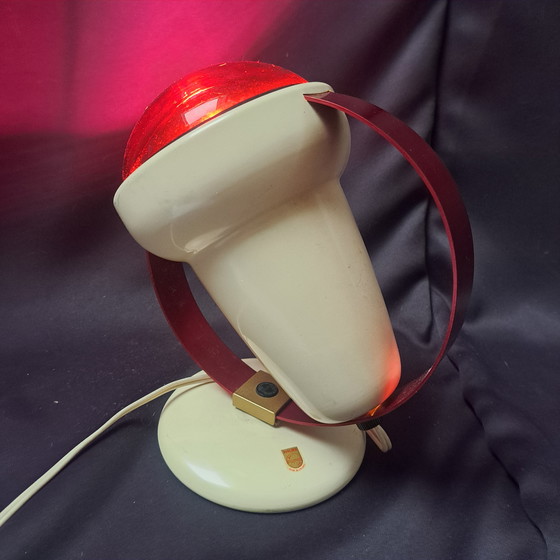 Image 1 of Lampe chauffante vintage Philips - Design de l'âge de l'espace en Hollande (1950s-60s)