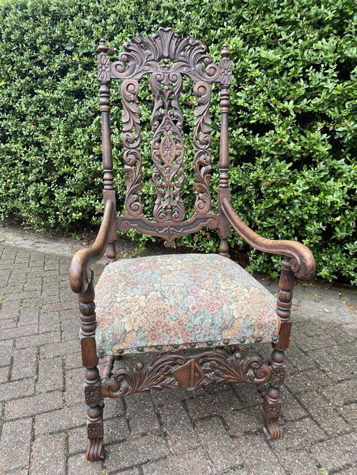 Beautiful antique castle chair