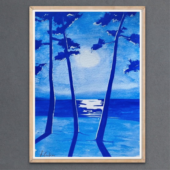 Image 1 of Esquisse d’artiste gouache 21x15cm 