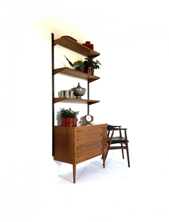 Image 1 of Parete attrezzata modulare vintage, Kai Kristiansen anni '60