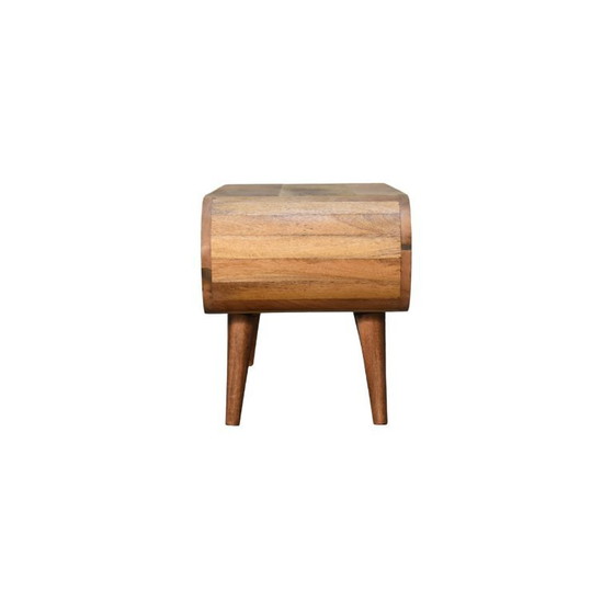 Image 1 of Salontafel in Mangohout met Eikenhouten look