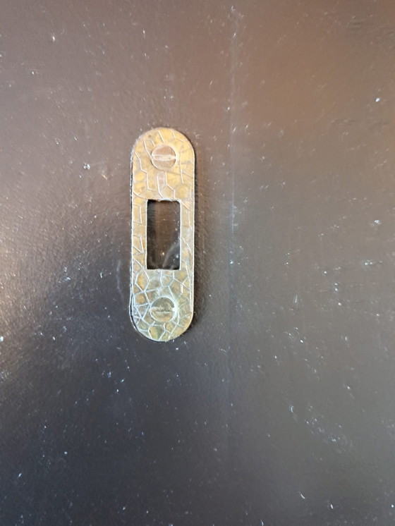 Image 1 of Mesa con base de hierro fundido.