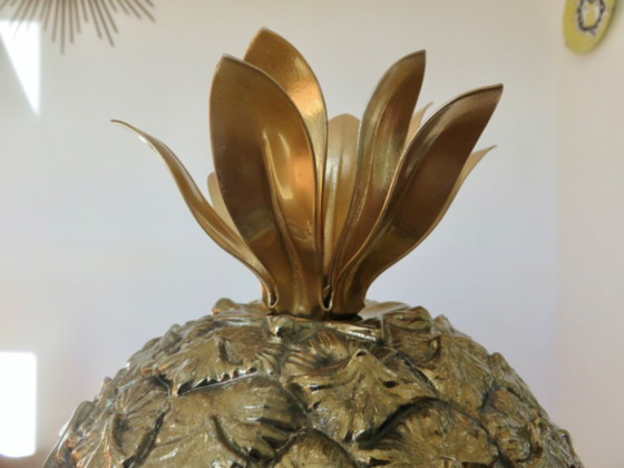 Image 1 of Ananasförmiger Eisbehälter, signiert Michel Dartois, Paris, Frankreich, 1970, vergoldetes Metall