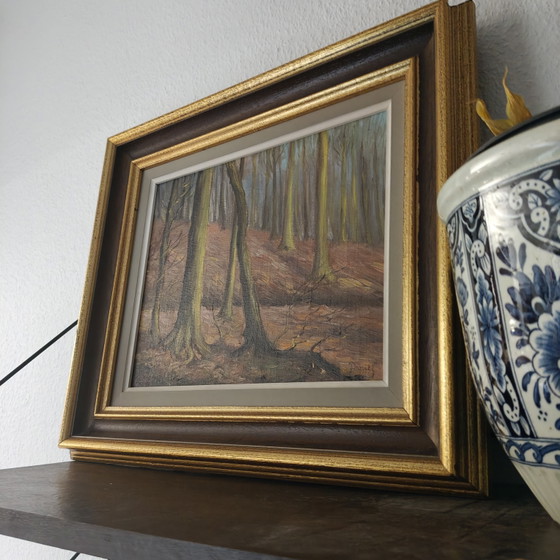 Image 1 of Daniele Pierot (1896–1981) | Nella foresta di Soignes | Pittura della foresta di Sonia
