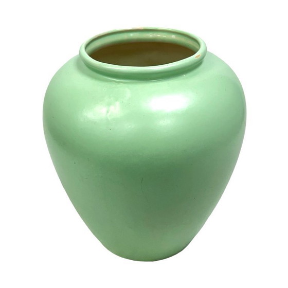 Image 1 of Scheurich 504-20 mintgrüne minimalistische Keramikvase, Deutschland 1970er Jahre