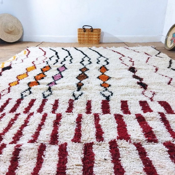Image 1 of Wool Azilal Rug Colorful – Natural Wool Handwoven (307×210 cm)