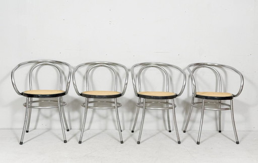 4er Set Stühle/Esszimmerstühle im Stile von Thonet, Deutschland, 90er Jahre