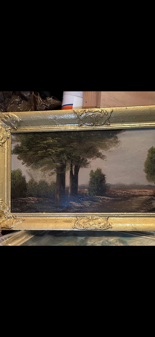 Peinture avec cadre