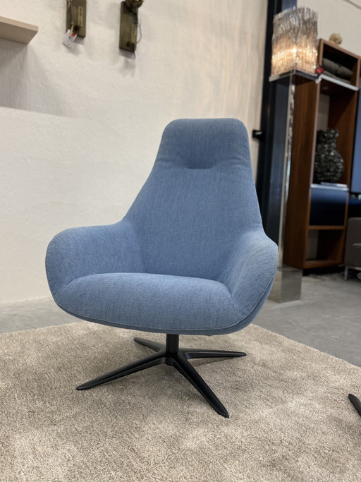 Pode Spot Two Draai fauteuil Evla Stof Blue