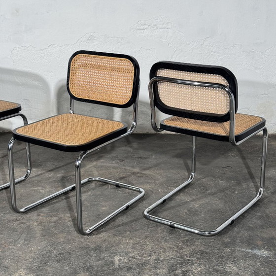 Set di 4 sedie da pranzo stile Cesca, ispirate a Marcel Breuer, anni '90 – Plastica (photo 12 of 16)