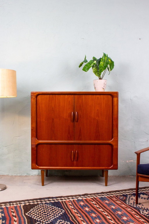 Vintage Plattenschrank Kommode Sideboard Dyrlund Mid Century Teak