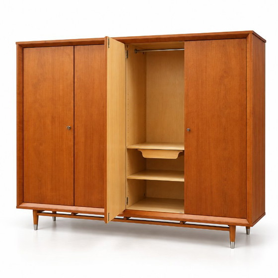 Armadio Vintage Mid-Century – Grande Armadio in Teak Anni '50/'60 – Wood (photo 6 of 6)