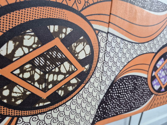 Image 1 of Sideboard on hairpin legs. Vintage (hall) cabinet, decoupage.