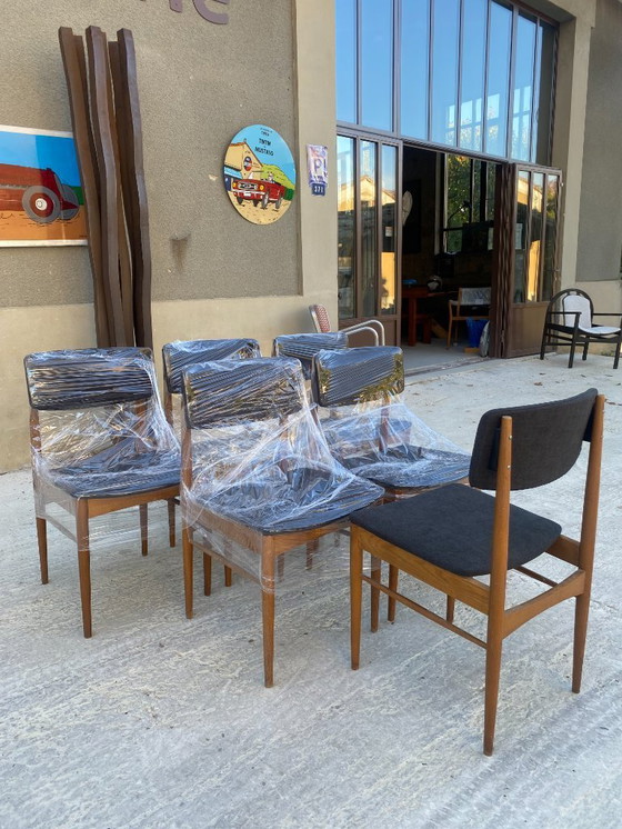 Image 1 of Finn juhl ( attribué à) Design danois  6 chaises en Acajou 