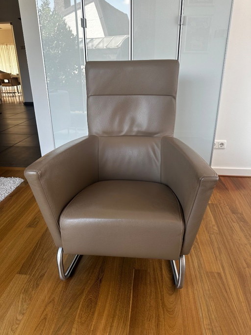 2x sedie lounge Goossens - taupe