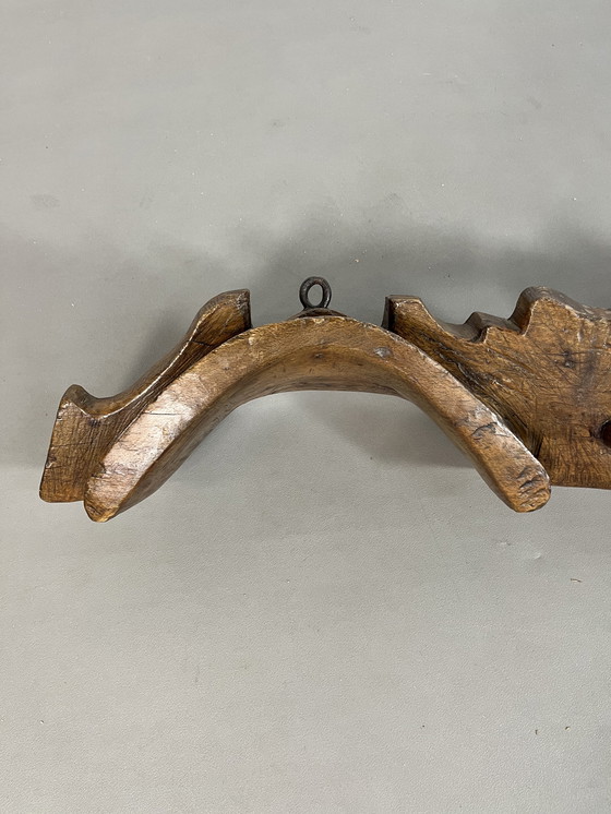 Image 1 of Appendiabiti d'epoca con giogo, molto patinato