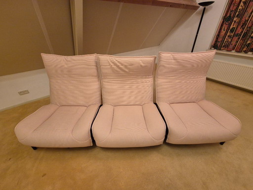 Cassina Veranda 3-seater pink corduroy in very good condition