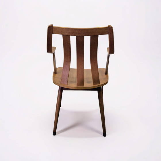 Image 1 of 4 chaises en contreplaqué style milieu du siècle, Pays-Bas, années 1960