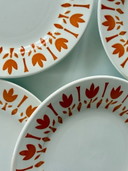 Lot 4 assiettes dessert Digoin Sarreguemines