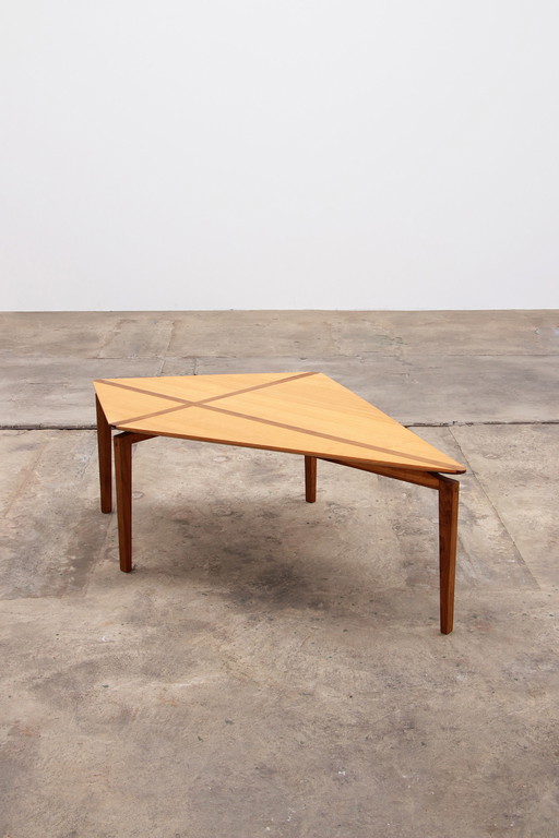 Stefan Göransson table basse en hêtre marque Carp,1970 Danemark