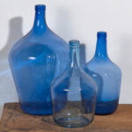 Antique blown glass demijohns (c.1920). Set of three pieces #66 – Glass art (photo 6 of 18)