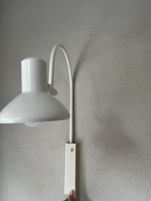 Two vintage mid - Century wall arc lamps