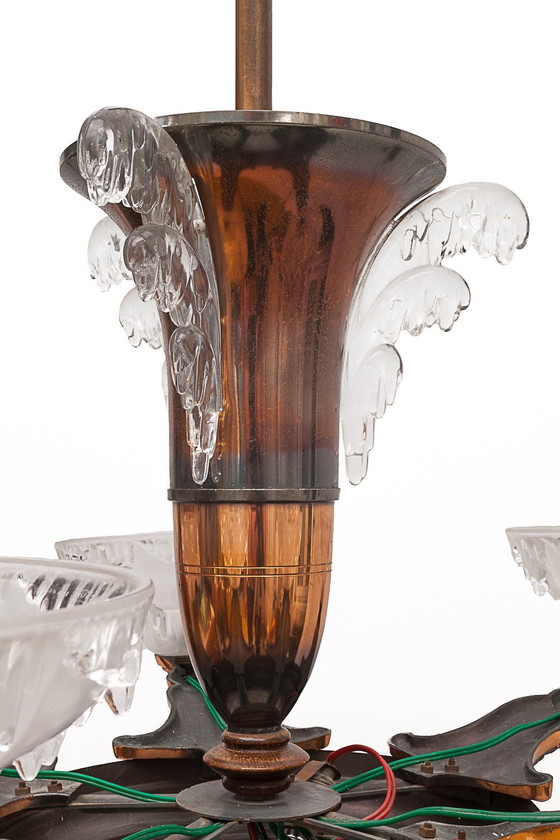 Image 1 of Lampadario Art Déco Ezan a 6 luci