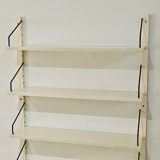 Vintage Poul Cadovius Shelving unit White – Metal, Wood (photo 5 of 8)