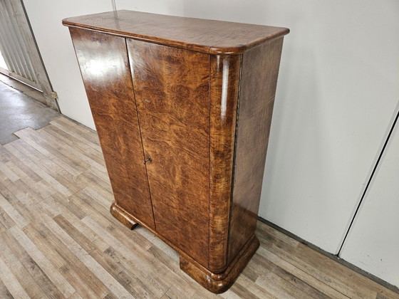 1930s Austrian Art Deco walnut burl sideboard – Sideboard cabinet, Wood (photo 2 of 18)