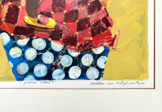 Willem van Scheijndel (1952 -2017 ) - Yellow Shoes – Litografie e stampe, Alluminio (photo 3 of 5)