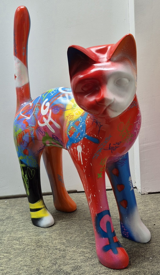 Image 1 of Statue de chat en polyester
