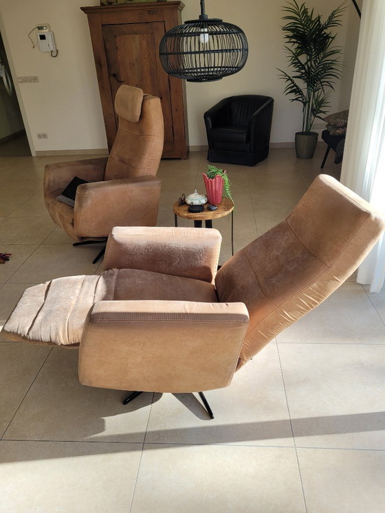 Adjustable Recliner Chair With Battery – Metal, Textile (photo 4 of 5)