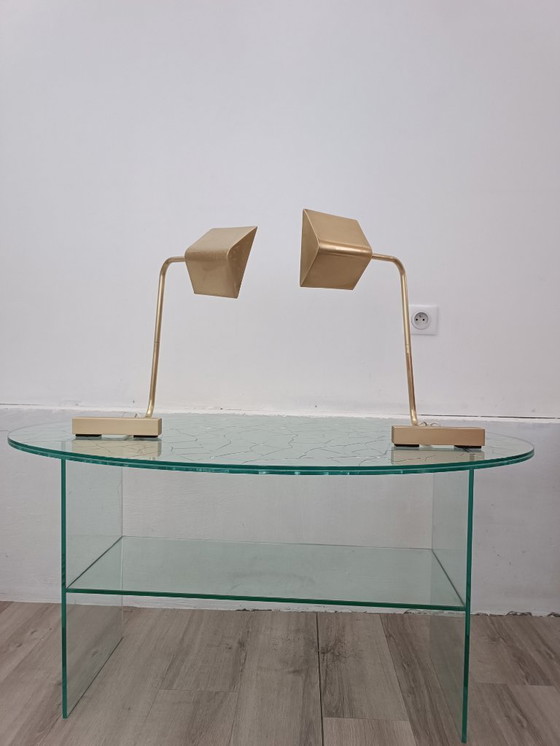 Image 1 of Pair of counterweight lamps by Cedric Hartman, 1960s