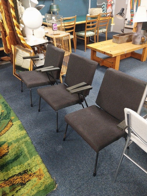 3 x Fauteuil Gispen 1401 de Cordemeyer et Rietveld années 1950
