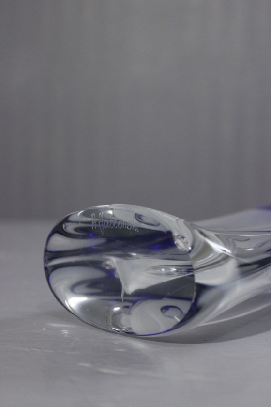 Image 1 of Imponente portacandele vintage in vetro soffiato, design Adam Jablonski, Polonia, anni '70