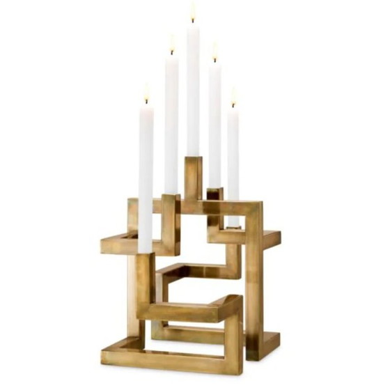 Portacandele Skyline - Ottone vintage – Eichholtz, Brass (photo 2 of 5)