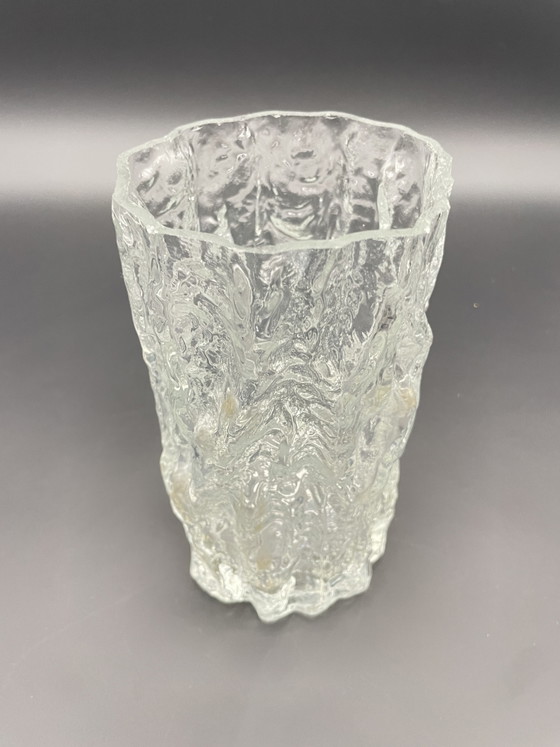 Vintage ijsglas vaas, toegeschreven aan Georgshütte, jaren 60/70 – Vazen (photo 2 of 5)