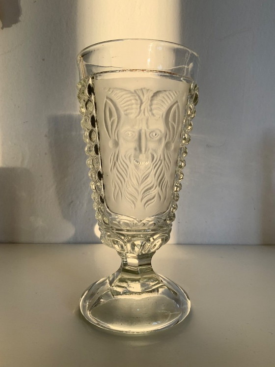 Image 1 of Rara copa Art Nouveau de S. Reich & Co. "Diablo y Mil Ojos"