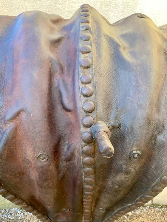 Image 1 of Large blacksmith's bellows made of genuine wood and leather