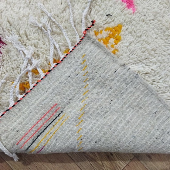 Image 1 of Groot handgemaakt Marokkaans Azilal-tapijt – 300 × 250 cm – Kleurrijk Berber wollen tapijt